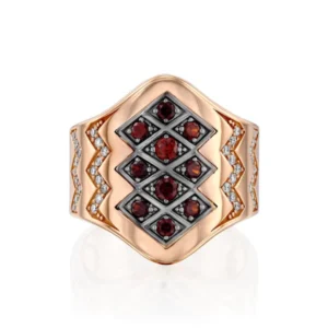 red garnet ring
