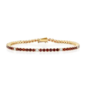 red garnet bracelet