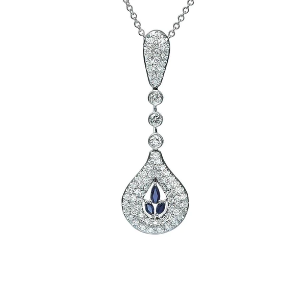 sapphire and diamond necklace