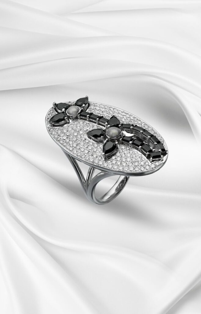 carmel sapphire & spinel ring