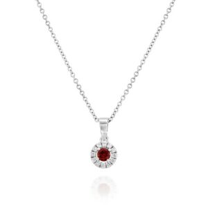 red garnet necklace