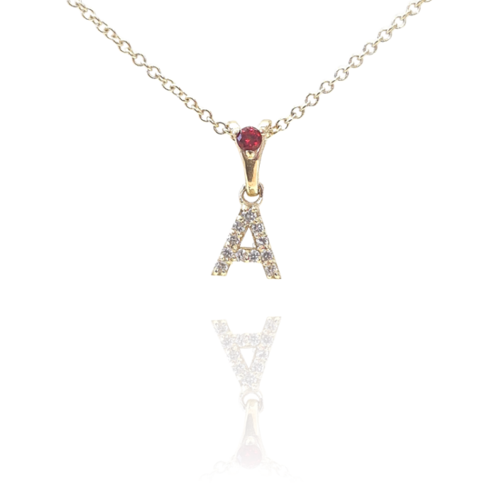 Garnet Diamonds Initial A