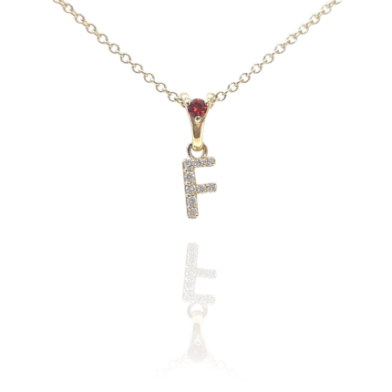 Garnet Diamonds Initial F